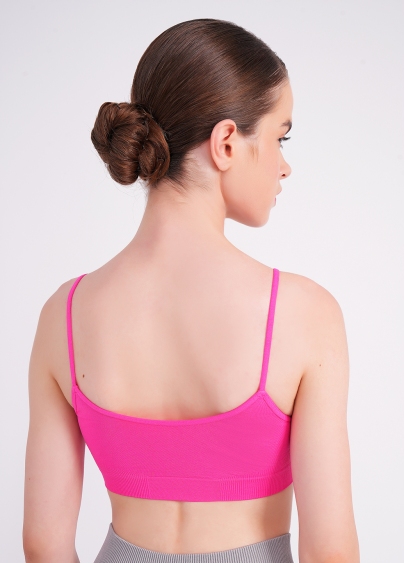 Безшовний топ на бретелях CAMI TOP bright pink (рожевий)