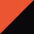 black/orange