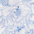 white/blue floral print/blue piping 
