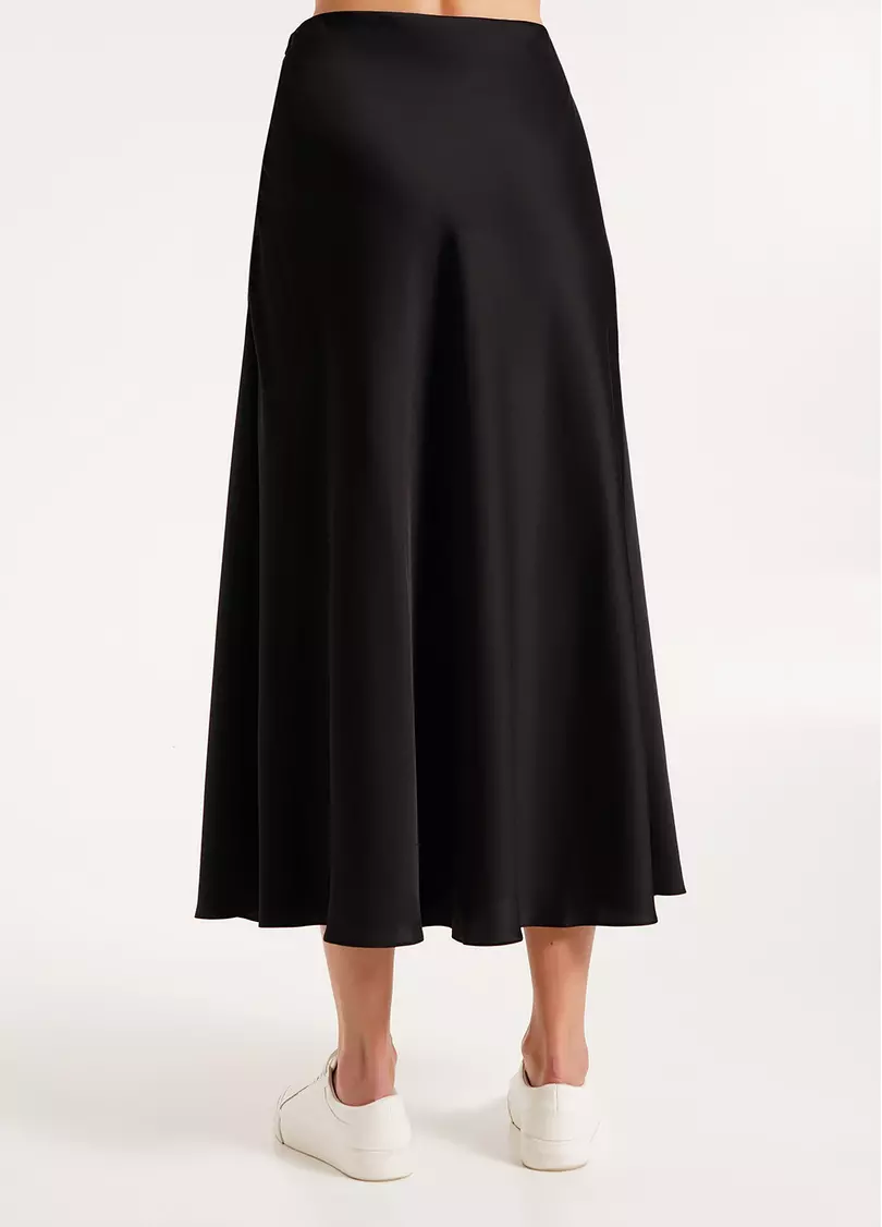 Шелковая юбка миди HELENA SKIRT 8501/050 black (черный)