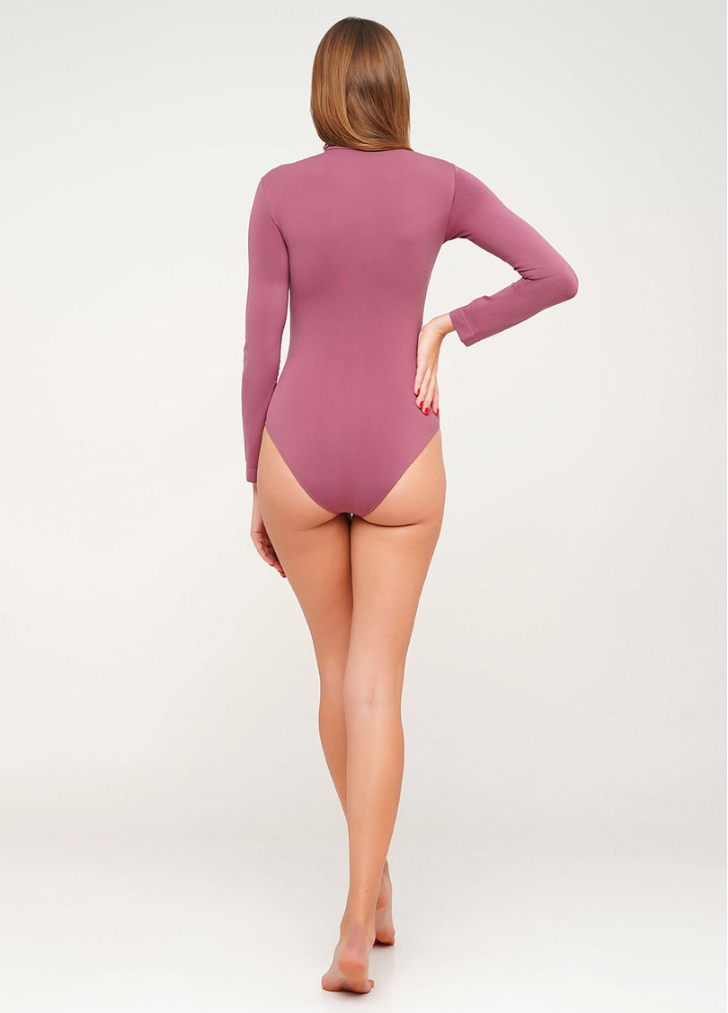 Безшовне боді з високим коміром BODY DOLCEVITA MANICA LUNGA (рожевий)