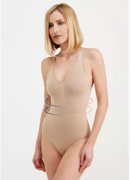 Моделююче боді з безшовної мікрофібри BODY MODELLING beige (бежевий) Моделююче боді з безшовної мікрофібри BODY MODELLING beige (бежевий)