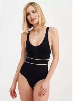 Моделююче боді з безшовної мікрофібри BODY MODELLING black (чорний)