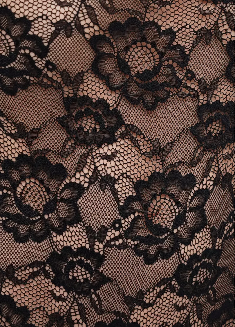 Боди кружевное с длинными рукавами ROSA 3304/061