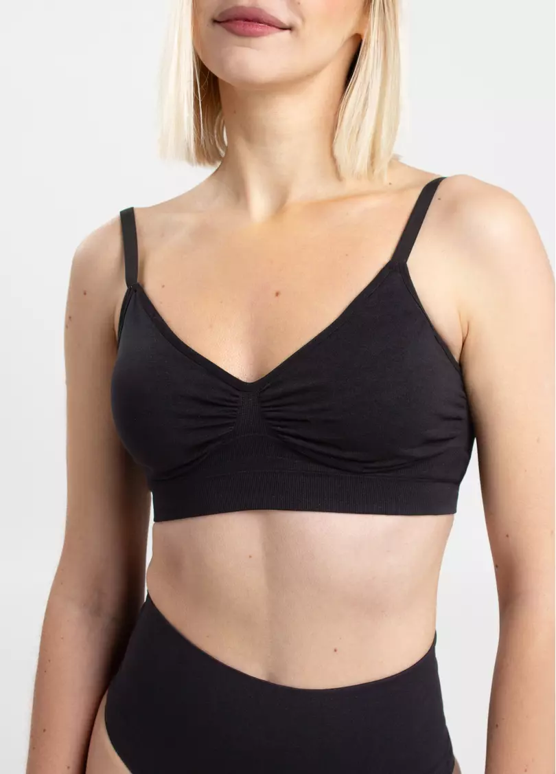 Безшовний бра BRA DOUBLE SHAPEWEAR black (чорний)