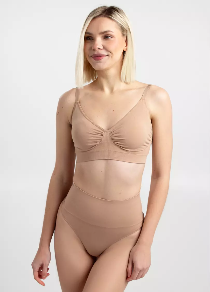 Безшовний бра BRA DOUBLE SHAPEWEAR nude (бежевий)