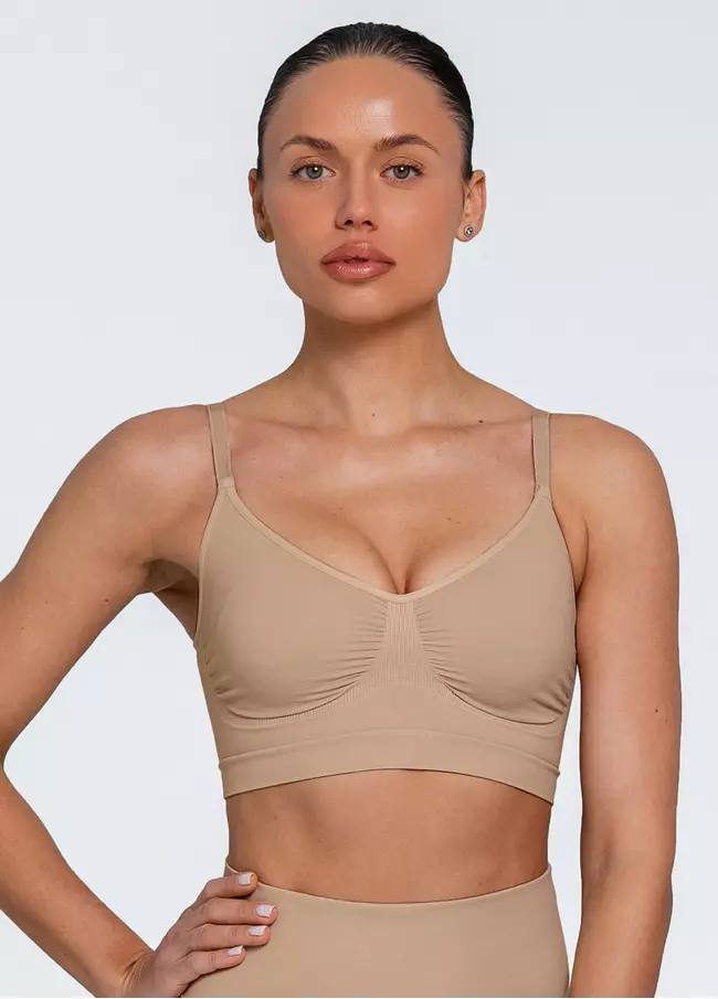Безшовний топ з легкою корекцією BRA SHAPEWEAR nude (бежевий