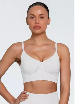 Бесшовный топ с легкой коррекцией BRA SHAPEWEAR white (белый)