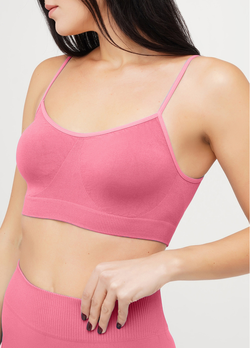 Безшовний топ BRASSIERE bubblegum (рожевий)