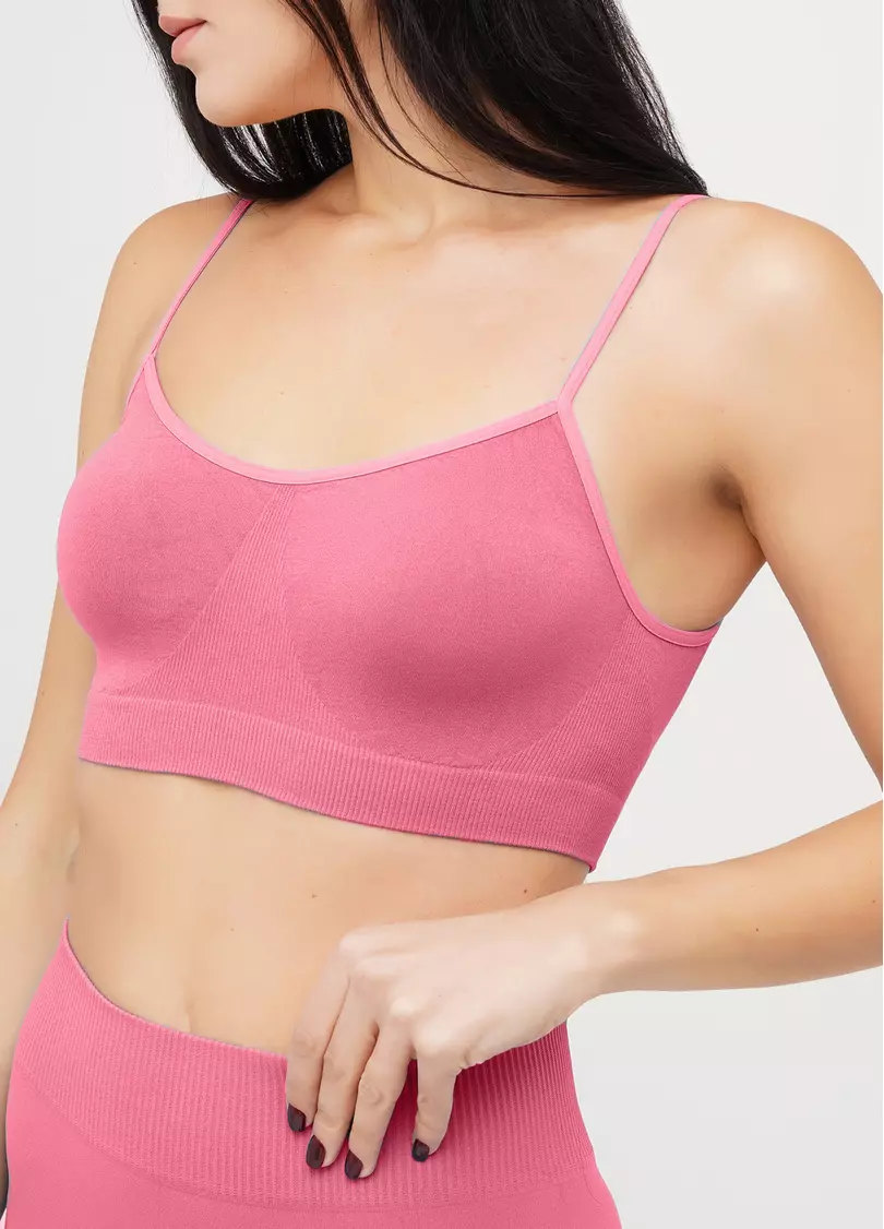 Бесшовный топ BRASSIERE bubblegum (розовый)