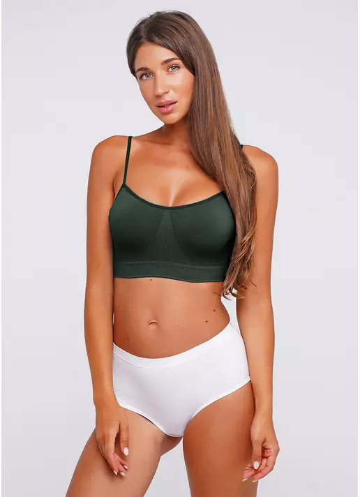 Бесшовный топ BRASSIERE khaki (зеленый)
