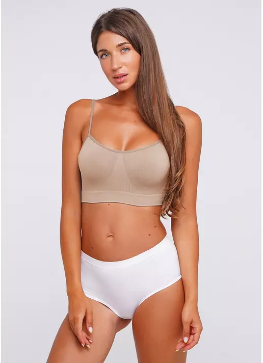 Бесшовный топ BRASSIERE naturale (бежевый)