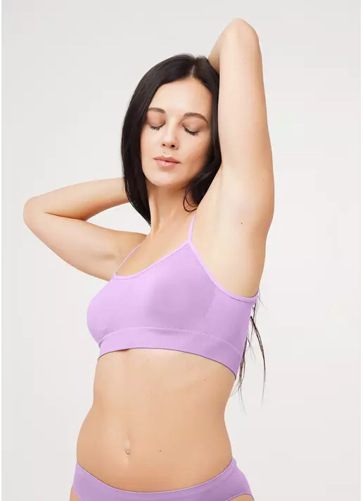 Безшовний топ BRASSIERE orchid bloom (фіолетовий)