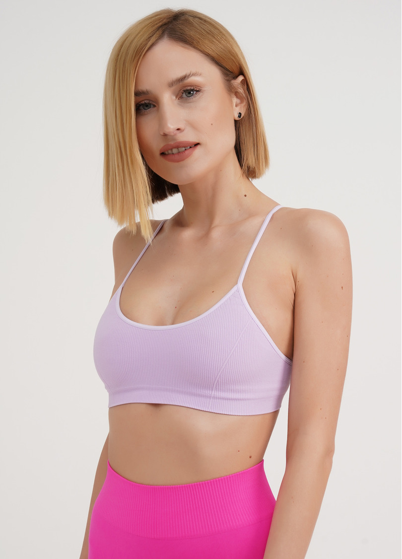 Топ на бретелях в рубчик CAMI TOP RIB orchid bloom (фиолетовый)