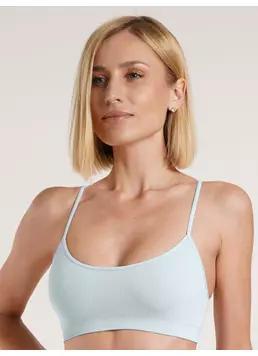 Топ на бретелях в рубчик CAMI TOP RIB spun sugar (блакитний) Топ на бретелях в рубчик CAMI TOP RIB spun sugar (блакитний)