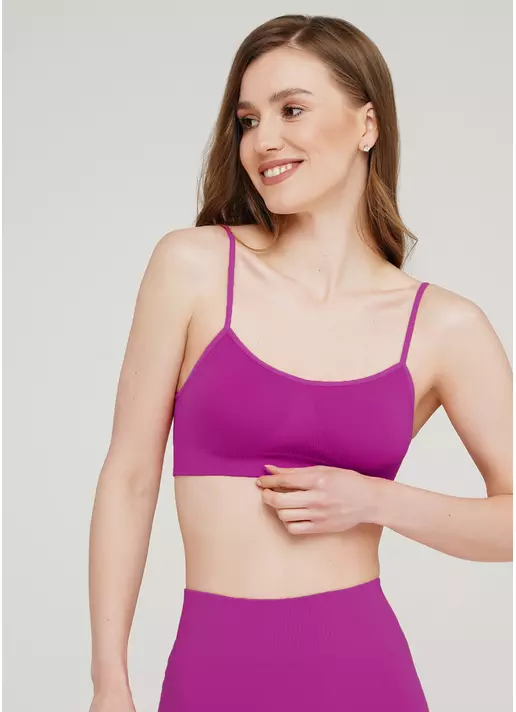 Безшовний топ на бретелях CAMI TOP dahlia (фіолетовий)