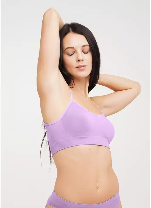 Безшовний топ на бретелях CAMI TOP orchid bloom (фіолетовий)