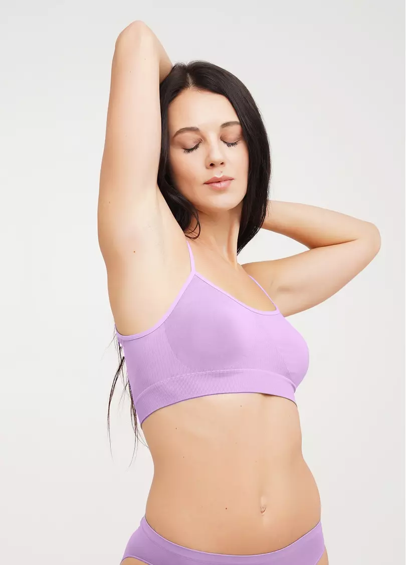 Безшовний топ на бретелях CAMI TOP orchid bloom (фіолетовий)