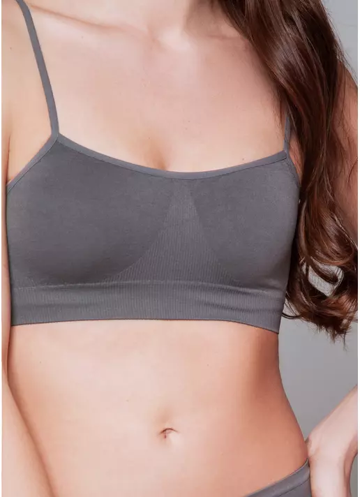 Безшовний топ на бретелях CAMI TOP poppy seed (сірий) Безшовний топ на бретелях CAMI TOP poppy seed (сірий)