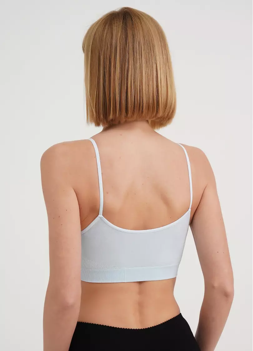 Безшовний топ на бретелях CAMI TOP spun sugar (блакитний)