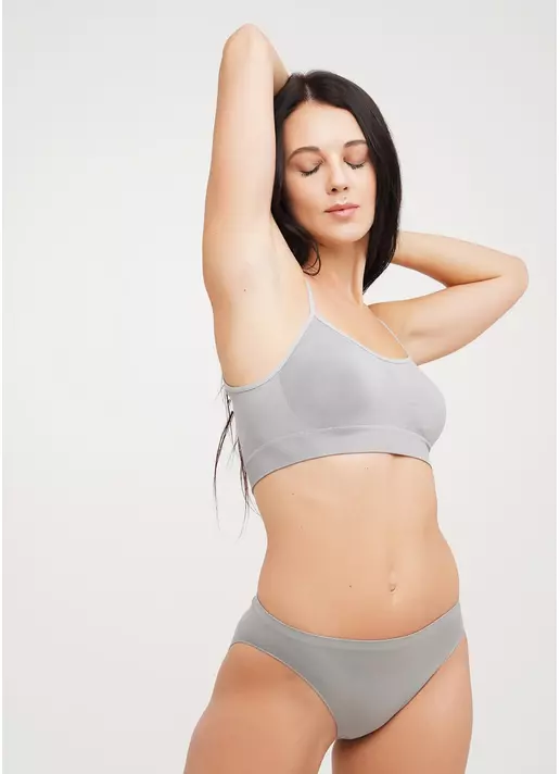Бесшовный топ на тонких бретелях CAMI TOP ultimate grey (серый)