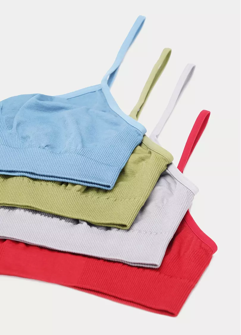 Бесшовный топ на тонких бретелях CAMI TOP winery (красный)