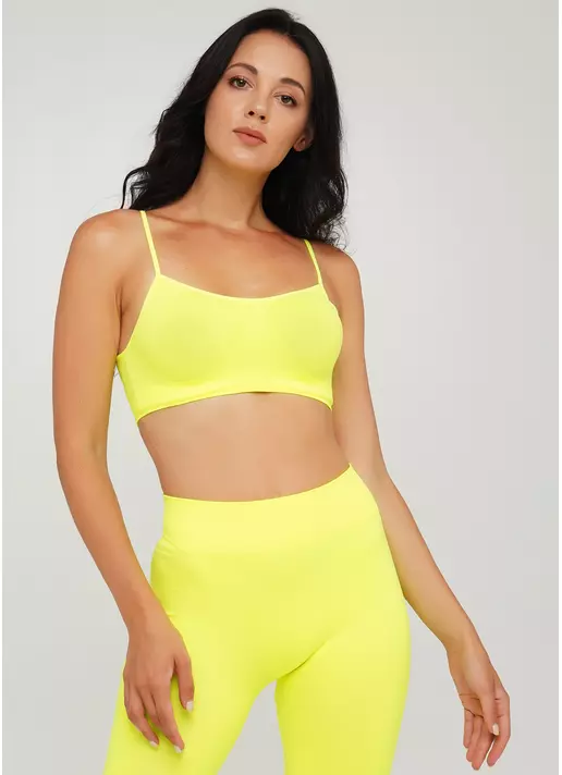 Безшовний топ на бретелях CAMI TOP (неоновий жовтий) Безшовний топ на бретелях CAMI TOP (неоновий жовтий)