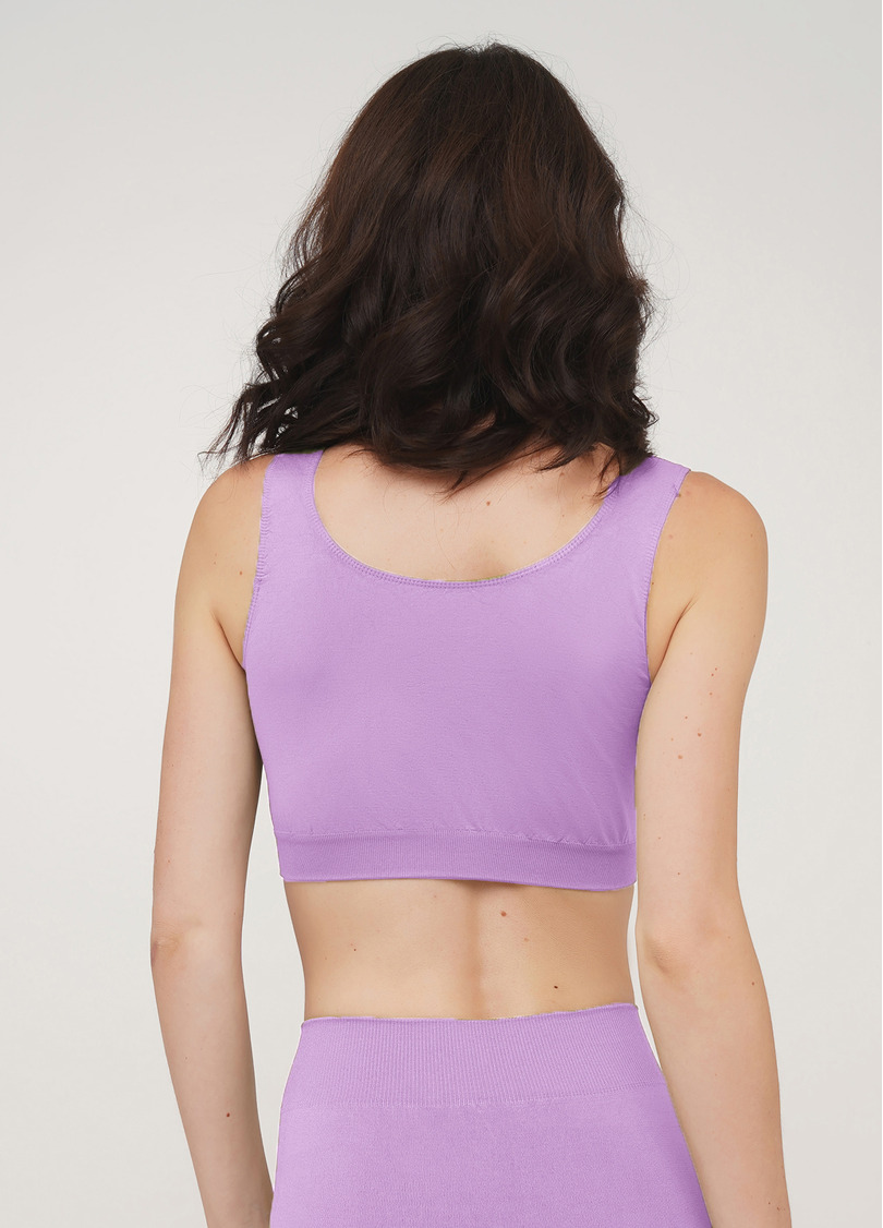 Топ на широких бретелях безшовний CLASSIC TOP orchid bloom (фіолетовий)