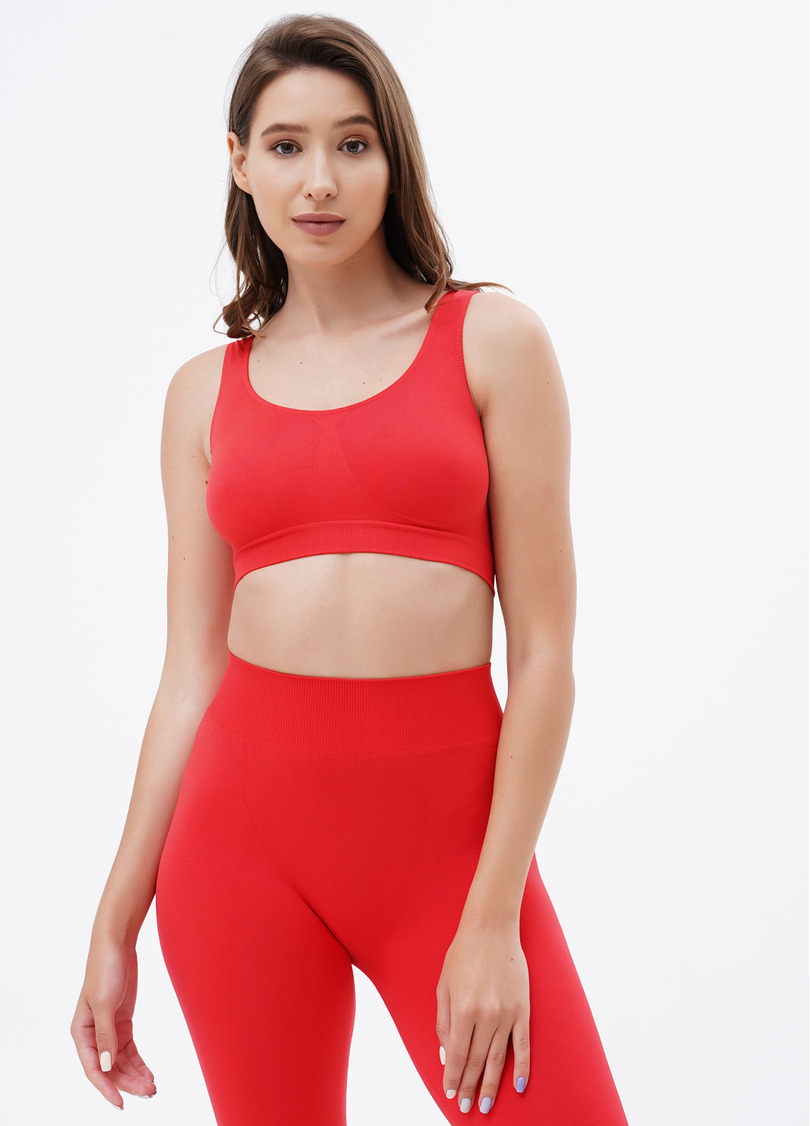 Топ на широких бретелях безшовний CLASSIC TOP poincianа (червоний)
