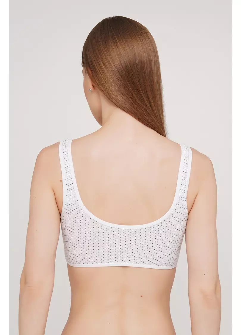 Хлопковый топ с круглым вырезом в горох Dreams 4102/60