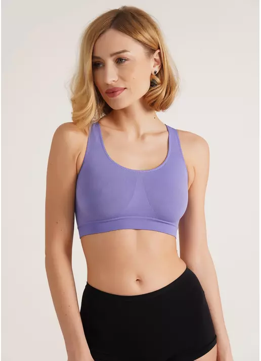 Безшовний топ на широких бретелях TANK TOP very peri (фіолетовий) Безшовний топ на широких бретелях TANK TOP very peri (фіолетовий)