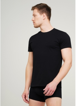 Классическая мужская футболка Adam 49/409/010 (черный)