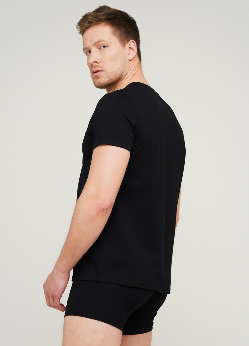 Классическая мужская футболка Adam 49/409/010 (черный)