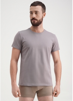 Классическая мужская футболка Adam 49/409/010 grey (серый)