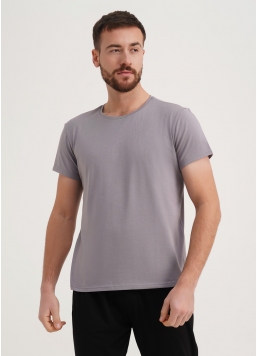 Классическая мужская футболка Adam 49/409/010 light grey (серый)