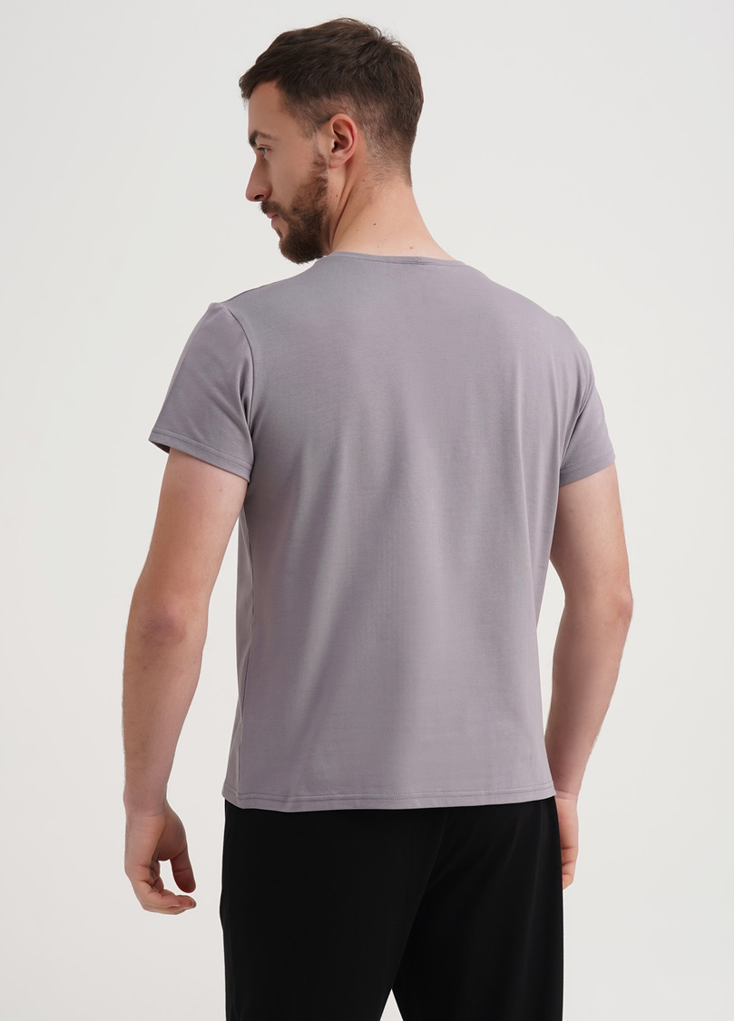 Классическая мужская футболка Adam 49/409/010 light grey (серый)