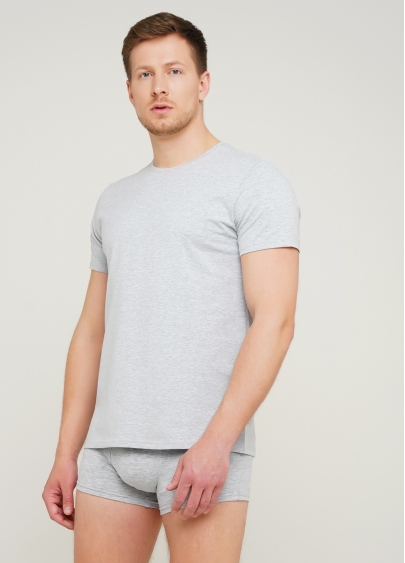 Классическая мужская футболка Adam 49/409/010 (светло-серый)
