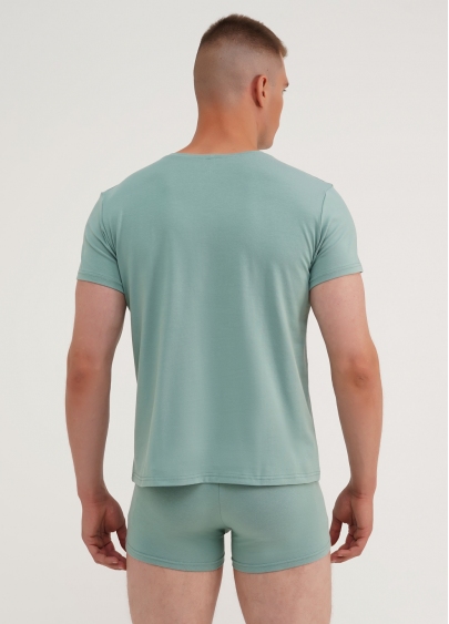 Класична чоловіча футболка Adam 49/409/010 mint (зелений)