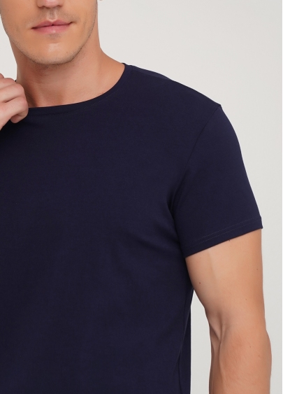 Классическая мужская футболка Adam 49/409/010 (синий)