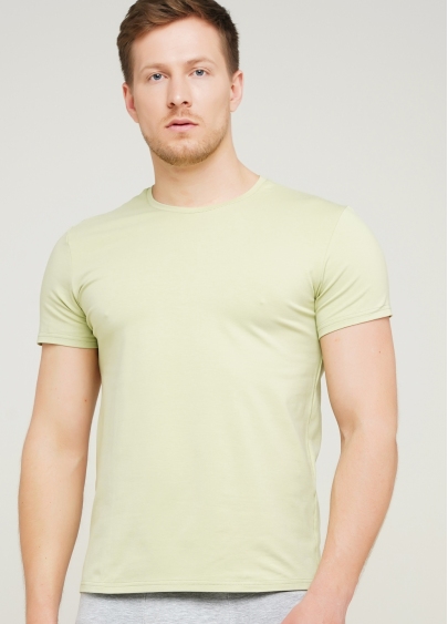 Класична чоловіча футболка Adam 49/409/010 (оливковий)