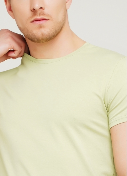 Классическая мужская футболка Adam 49/409/010 (оливковый)