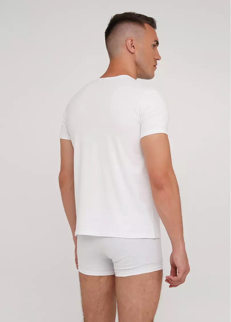 Классическая мужская футболка Adam 49/409/010 white (белый)