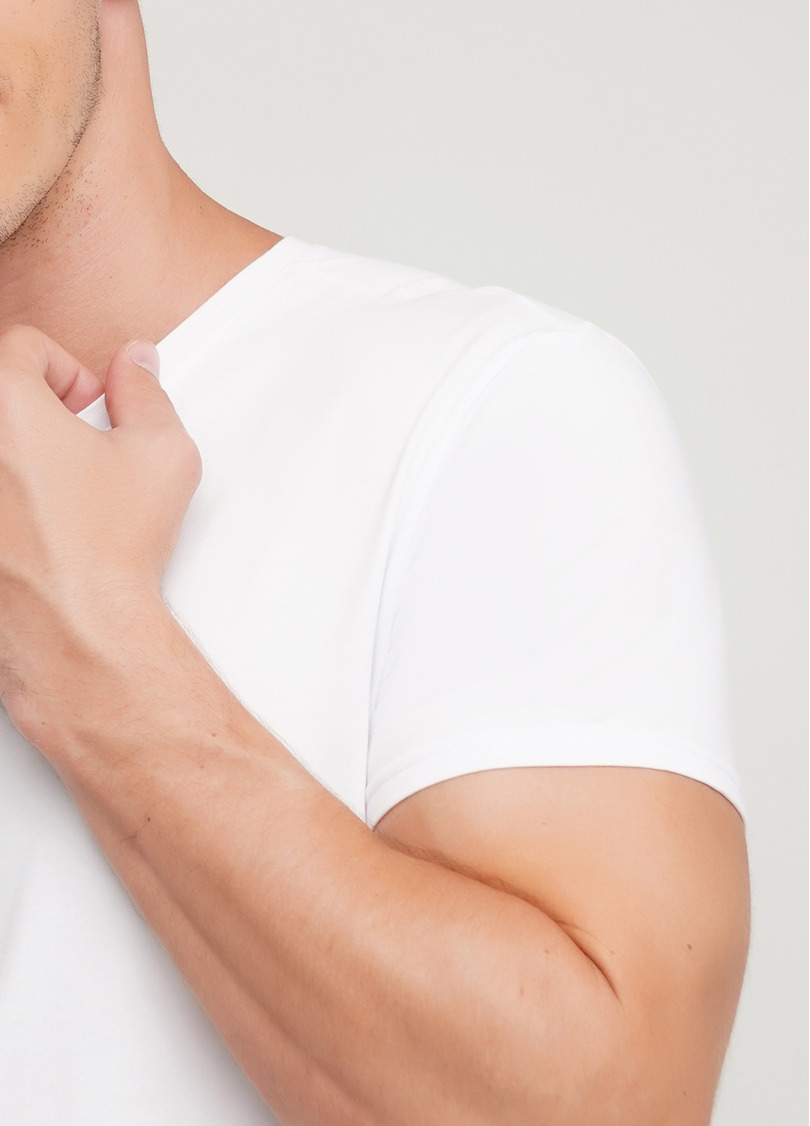 Мужская футболка с надписью "Love" Adam print 49/409/010 white/love (белый)