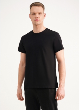 Чоловіча футболка з бавовни G-MAN 4601/010 black (чорний)