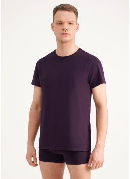 Мужская футболка из хлопка G-MAN 4601/010 dark purple (фиолетовый)