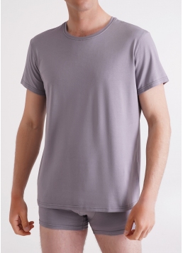 Чоловіча футболка з бавовни G-MAN 4601/010 grey (сірий)