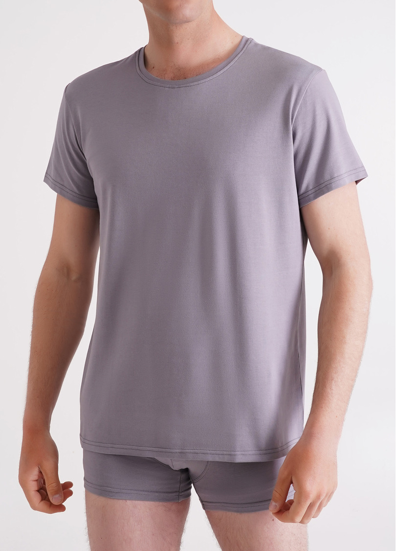 Мужская футболка из хлопка G-MAN 4601/010 grey (серый)