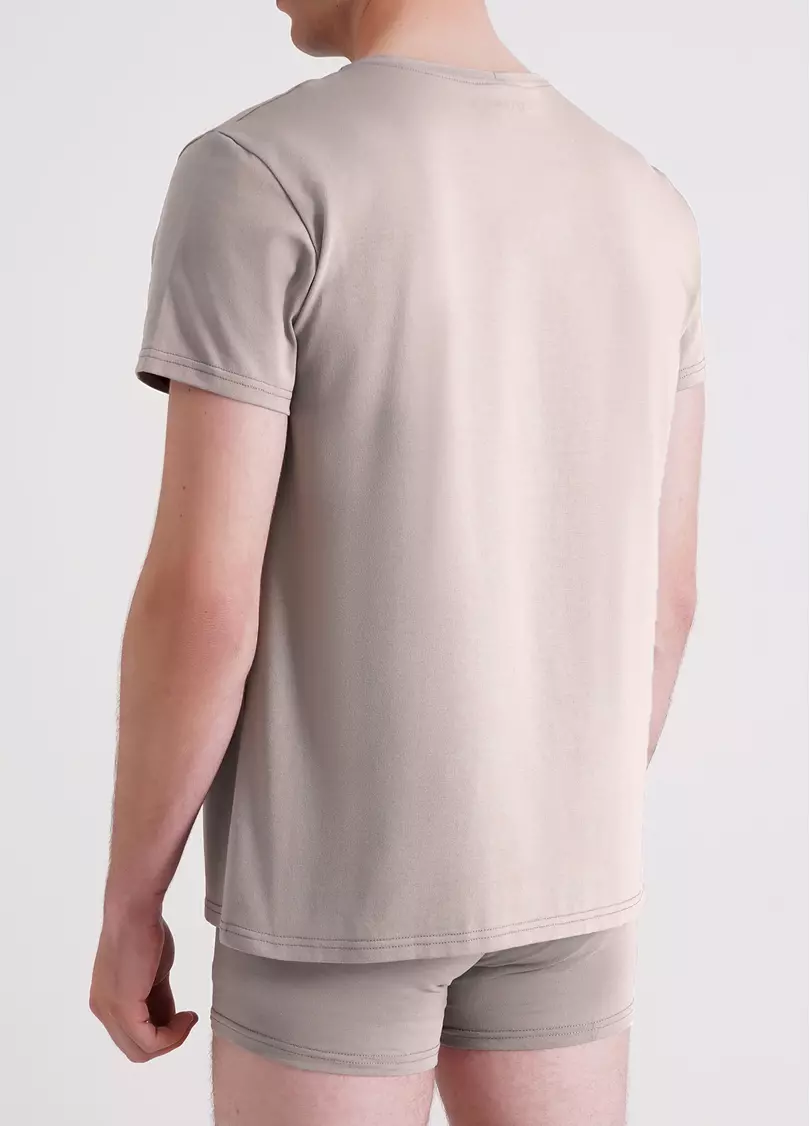 Мужская футболка из хлопка G-MAN 4601/010 mushroom beige (бежевый)