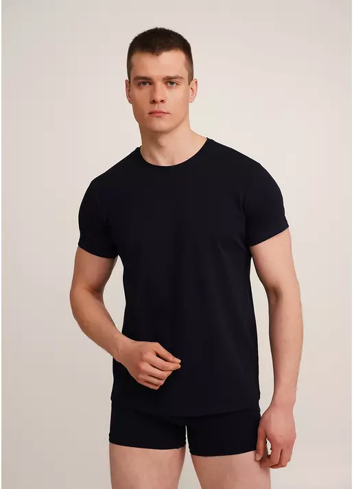 Мужская футболка из хлопка G-MAN 4601/010 navy (синий)