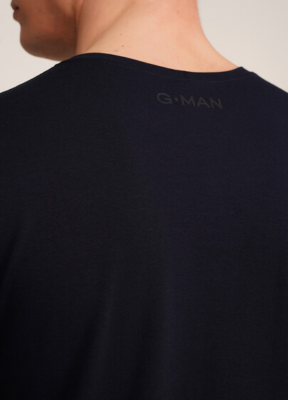 Мужская футболка из хлопка G-MAN 4601/010 navy (синий)